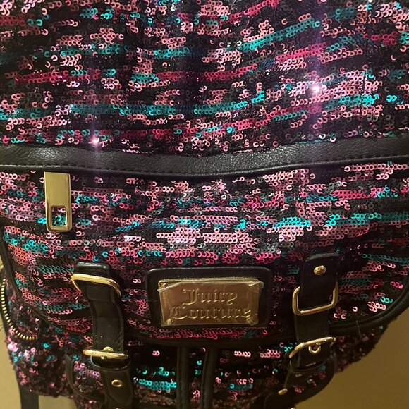 NWOT Beautiful Juicy Couture sparkly backpack main image 9